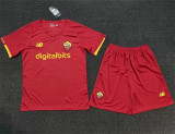 21-22 AS Roma home Set.Jersey & Short High Quality