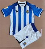 21-22 Real Sociedad home Set.Jersey & Short High Quality