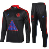 21-22 Manchester United (grey) Adult Sweater tracksuit set