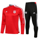 21-22 Bayern München (Red) Adult Sweater tracksuit set