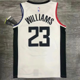 Los Angeles Clippers 20赛季快船队城市版 白色23号威廉姆斯