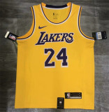 2021 Lakers in the NBA 24 Kobe Bryant yellowNBA湖人队 黄色 24号 科比