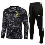 21-22 Juventus FC (black) Adult Sweater tracksuit set