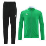 21-22 Adidas (green) Jacket Adult Sweater tracksuit set