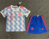 Kids kit 21-22 Manchester United Away Thailand Quality