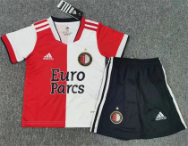 Kids kit 21-22 Feyenoord Rotterdam home Thailand Quality