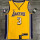 Los Angeles Lakers NBA湖人黄色V领3号