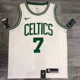 Boston Celtics NBA凯尔特天队复古白色7号杰伦.布朗