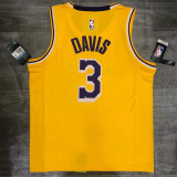 Los Angeles Lakers NBA湖人队 黄色 3号 戴维斯
