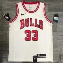 Chicago Bulls NBA 公牛队圆领白色 33号皮蓬