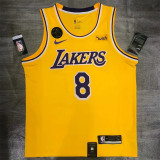 Los Angeles Lakers NBA湖人队 黄色 8号 科比