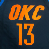 Oklahoma City Thunder 雷霆队 蓝色条纹GEORGE 13号 乔治