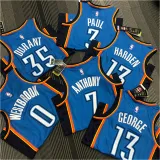 Oklahoma City Thunder  雷霆队 蓝色 GEORGE 13号乔治