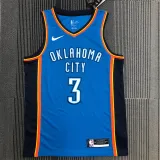 Oklahoma City Thunder  雷霆队 蓝色 3号 保罗