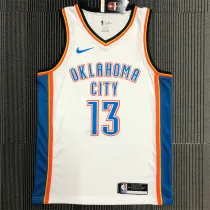 Oklahoma City Thunder 雷霆队 白色 13号 乔治