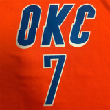Oklahoma City Thunder  21赛季雷霆队 飞人款 橙色 7号 安东尼