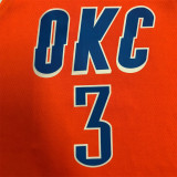 Oklahoma City Thunder   21赛季雷霆队 飞人款 橙色 3号 保罗