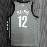 Brooklyn Nets 篮网队 飞人款 灰色 12号 哈里斯