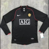 Long sleeve 07-08 Manchester United Third Away Retro Jersey Thailand Quality