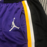 Los Angeles Lakers   21赛季湖人队紫色飞人款球裤