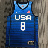 USA Basketball ,Dream 2021年奥运会 USA 美国队 蓝色 8号 米德尔顿