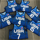 USA Basketball ,Dream 2021年奥运会 USA 美国队 蓝色 4号 比尔