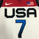 USA Basketball ,Dream 2021年奥运会 USA 美国队 白色 7号 杜兰特