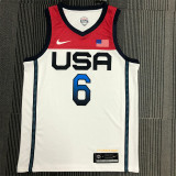 USA Basketball ,Dream  2021年奥运会 USA 美国队 白色 6号 利拉德