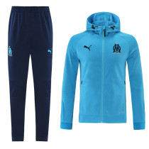 21-22 Marseille (blue) Jacket and cap set training suit Thailand Qualit