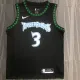 Minnesota Timberwolves NBA 18赛季复古 森林狼 黑色 3号 马布里