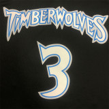 Minnesota Timberwolves NBA 18赛季复古 森林狼 黑色 3号 马布里
