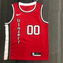 Portland Trail Blazers  开拓者复古 红色 00号 安东尼