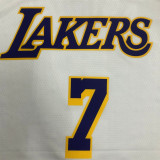 Los Angeles Lakers  湖人队圆领 白色 7号 安东尼