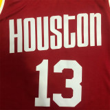 Houston Rockets  火箭队 复古红 13号 哈登
