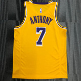 Los Angeles Lakers 湖人队圆领 黄色 7号 安东尼
