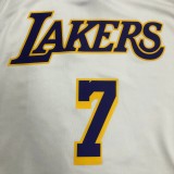 Los Angeles Lakers 湖人队 V领 白色 7号 安东尼