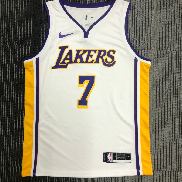 Los Angeles Lakers 湖人队 V领 白色 7号 安东尼