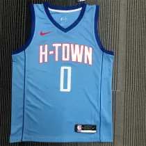 Houston Rockets   21赛季火箭队城市版 蓝色 0号 威少