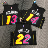 Miami Heat NBA  22赛季 热火队 城市版 22号 巴特勒