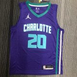 Charlotte Hornets 黄蜂队 紫色 20号 海沃德