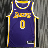 Los Angeles Lakers   湖人队 圆领 紫色（耐克款） WESTBROOK 0号 威少