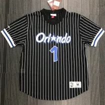 Orlando Magic Mitchellness 魔术队 黑色 1号 麦迪 复古网眼短袖