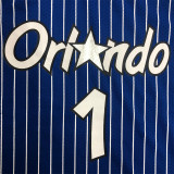 Orlando Magic  Mitchellness 魔术队 蓝色 1号 ”便士“哈达威 复古网眼短袖
