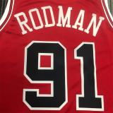 Chicago Bulls NBA 公牛队 红色 91号 罗德曼