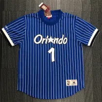 Orlando Magic  Mitchellness 魔术队 蓝色 1号 ”便士“哈达威 复古网眼短袖