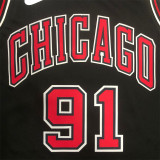 Chicago Bulls NBA 公牛队 黑色 91号 罗德曼