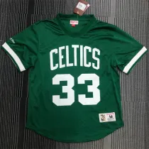 Boston Celtics  Mitchellness 凯尔特人队 绿色 33号 伯德 复古网眼短袖
