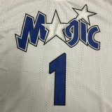Orlando Magic Mitchellness 魔术队 白色 1号 麦迪 复古网眼短袖