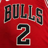 Chicago Bulls NBA 公牛队 红色 2号 鲍尔