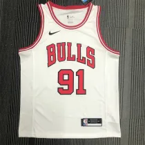 Chicago Bulls NBA 公牛队 白色 91号 罗德曼
